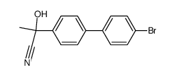 2-(4'-bromo-[1,1'-biphenyl]-4-yl)-2-hydroxypropanenitrile结构式