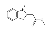 methyl 2,3-dihydro-1-methyl-1H-indole-2-acetate结构式