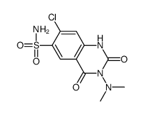7-chloro-3-dimethylamino-2,4-dioxo-1H-quinazoline-6-sulfonamide Structure