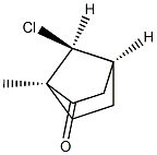 (1R,4S,7-anti)-7-Chloro-1-methylbicyclo[2.2.1]heptan-2-one Structure