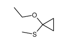 1-ethoxy-1-(methylthio)cyclopropane Structure