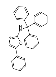 5-phenyl-2-[(triphenylmethyl)amino]oxazole Structure