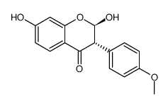 2,7-dihydroxy-4'-methoxyisoflavanone结构式