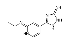 3-amino-5-(2-(ethylamino)-4-pyridyl)-1,2,4-triazole结构式