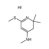 N,2,2-trimethyl-6-(methylthio)-2,3-dihydropyridin-4-amine hydroiodide结构式