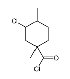 Cyclohexanecarbonyl chloride, 3-chloro-1,4-dimethyl- (9CI) structure