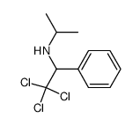 N-(2,2,2-trichloro-1-phenylethyl)propan-2-amine结构式