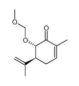 2-Cyclohexen-1-one,6-(methoxymethoxy)-2-methyl-5-(1-methylethenyl)-,(5S,6S)-(9CI)结构式