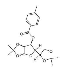 1,2:5,6-di-O-isopropylidene-α-D-glucofuranosyl (-)-(S)-p-toluenesulfinate Structure