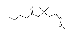(E)-7,7-dimethyl-10-methoxy-9-decen-5-one结构式