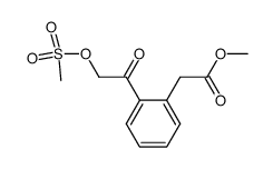 methyl 2-(2-{2-[(methylsulfonyloxy)oxy]acetyl}phenyl)acetate Structure