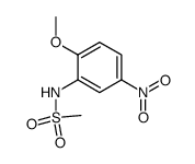 3-(methanesulfonamido)-4-methoxynitrobenzene结构式