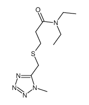 N,N-diethyl-3-[(1-methyltetrazol-5-yl)methylsulfanyl]propanamide结构式