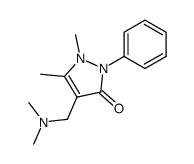 1-phenyl-2,3-dimethyl-4-(NN-dimethylaminomethyl)-pyrazol-5-one结构式