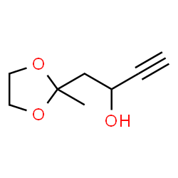 1,3-Dioxolane-2-ethanol,-alpha--ethynyl-2-methyl- Structure