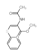 methyl 2-acetamido-3-phenylsulfanyl-prop-2-enoate Structure