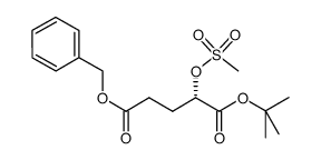 (S)-5-benzyl 1-tert-butyl 2-(methylsulfonyloxy)pentanedioate Structure