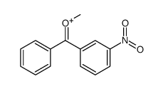 methyl-[(3-nitrophenyl)-phenylmethylidene]oxidanium结构式