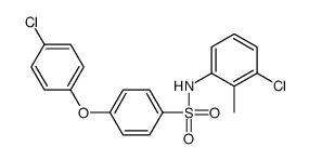 N-(3-chloro-2-methylphenyl)-4-(4-chlorophenoxy)benzenesulfonamide Structure