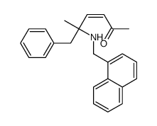 5-methyl-5-(naphthalen-1-ylmethylamino)-6-phenylhex-3-en-2-one结构式