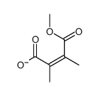 4-methoxy-2,3-dimethyl-4-oxobut-2-enoate结构式