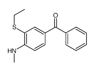 [3-ethylsulfanyl-4-(methylamino)phenyl]-phenylmethanone Structure