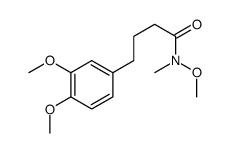 4-(3,4-dimethoxyphenyl)-N-methoxy-N-methylbutanamide Structure