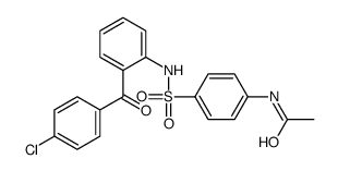 N-[4-[[2-(4-chlorobenzoyl)phenyl]sulfamoyl]phenyl]acetamide Structure