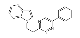 1-[2-(6-phenyl-1,2,4-triazin-3-yl)ethyl]indole Structure