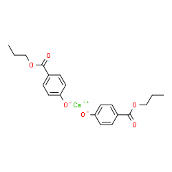 Propyl paraben calcium salt structure