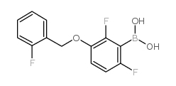 [2,6-difluoro-3-[(2-fluorophenyl)methoxy]phenyl]boronic acid Structure