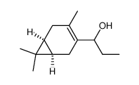 4-(1-Hydroxypropyl)-3,7,7-trimethylbicyclo[4.1.0]hept-3-ene结构式