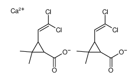 calcium bis[3-(2,2-dichlorovinyl)-2,2-dimethylcyclopropanecarboxylate] Structure