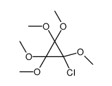 1-chloro-1,2,2,3,3-pentamethoxycyclopropane结构式