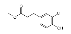 methyl 3-(3-chloro-4-hydroxyphenyl)propionate结构式