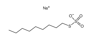 thiosulfuric acid S-nonylester, sodium-salt Structure