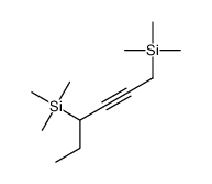 trimethyl(4-trimethylsilylhex-2-ynyl)silane Structure