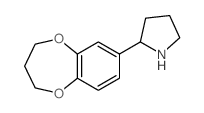 2-(3,4-DIHYDRO-2H-1,5-BENZODIOXEPIN-7-YL)PYRROLIDINE Structure