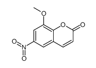 8-methoxy-6-nitro-chromen-2-one Structure
