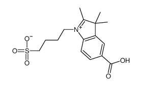 5-Carboxy-2,3,3-triMethyl-1-(4-sulfobutyl)-3H-indolium structure