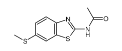 N-(6-methylsulfanyl-benzothiazol-2-yl)-acetamide Structure