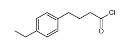 Benzenebutanoyl chloride, 4-ethyl Structure