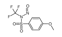 4-methoxy-N-nitroso-N-(trifluoromethyl)benzenesulfonamide Structure