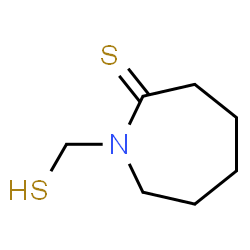 2H-Azepine-2-thione,hexahydro-1-(mercaptomethyl)- structure