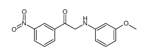 Ethanone, 2-[(3-methoxyphenyl)amino]-1-(3-nitrophenyl) Structure
