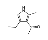 1-(4-ethyl-2-methyl-pyrrol-3-yl)-ethanone结构式
