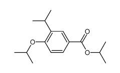 4-isopropoxy-3-isopropyl-benzoic acid isopropyl ester Structure