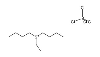 dibutyl(ethyl)sulfonium tetrachloroborate Structure