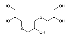 3-[3-(2,3-dihydroxypropylsulfanyl)-2-hydroxypropyl]sulfanylpropane-1,2-diol结构式