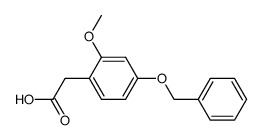 [4-(benzyloxy)-2-methoxyphenyl]acetic acid结构式
